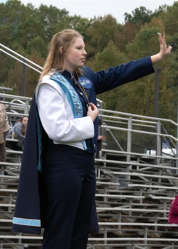 South River High School Marching Band Performing